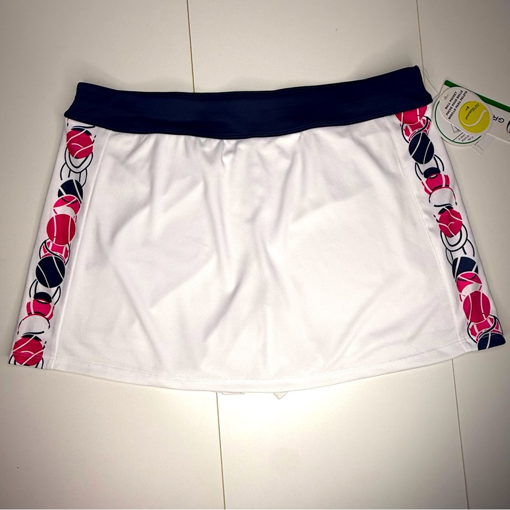 NWT Grand Slam Performance Tennis Skort size XL pink navy details